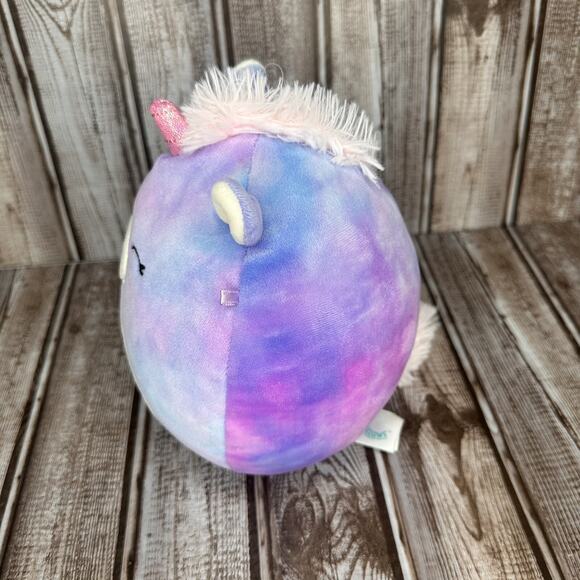 Squishmallow Aurora Unicorn 6" Tye Dye Hearts KellyToy Plush Stuffed Animal Toy - Picture 4 of 6